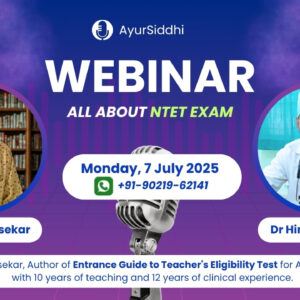National Teaching Eligibility Test  (NTET) Guidance Webinar for Ayush Doctors